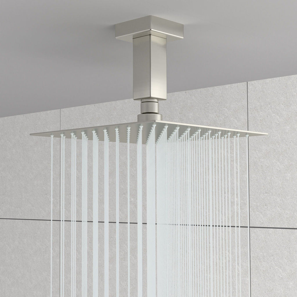 Ceiling Mounted Shower Arm With Flange Stainless Steel
