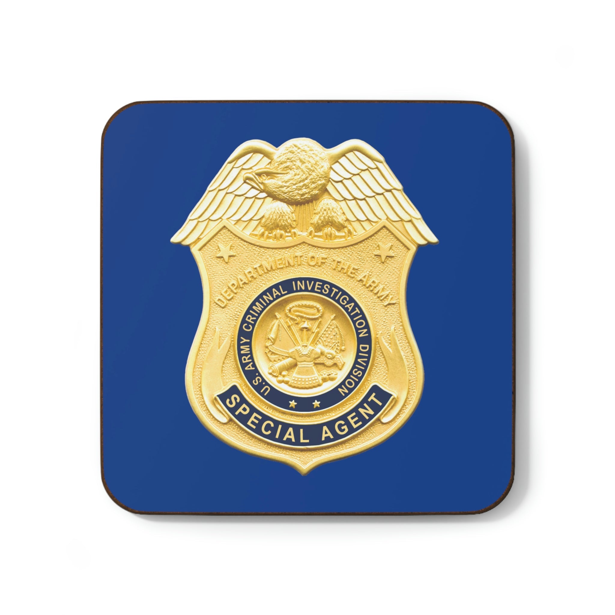 Army CID Badge - Hardboard Back Coaster