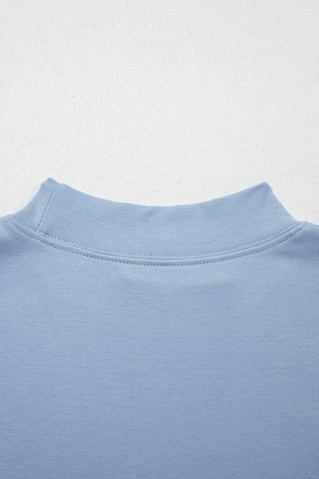 Oversized Solid Color High Neck Tee