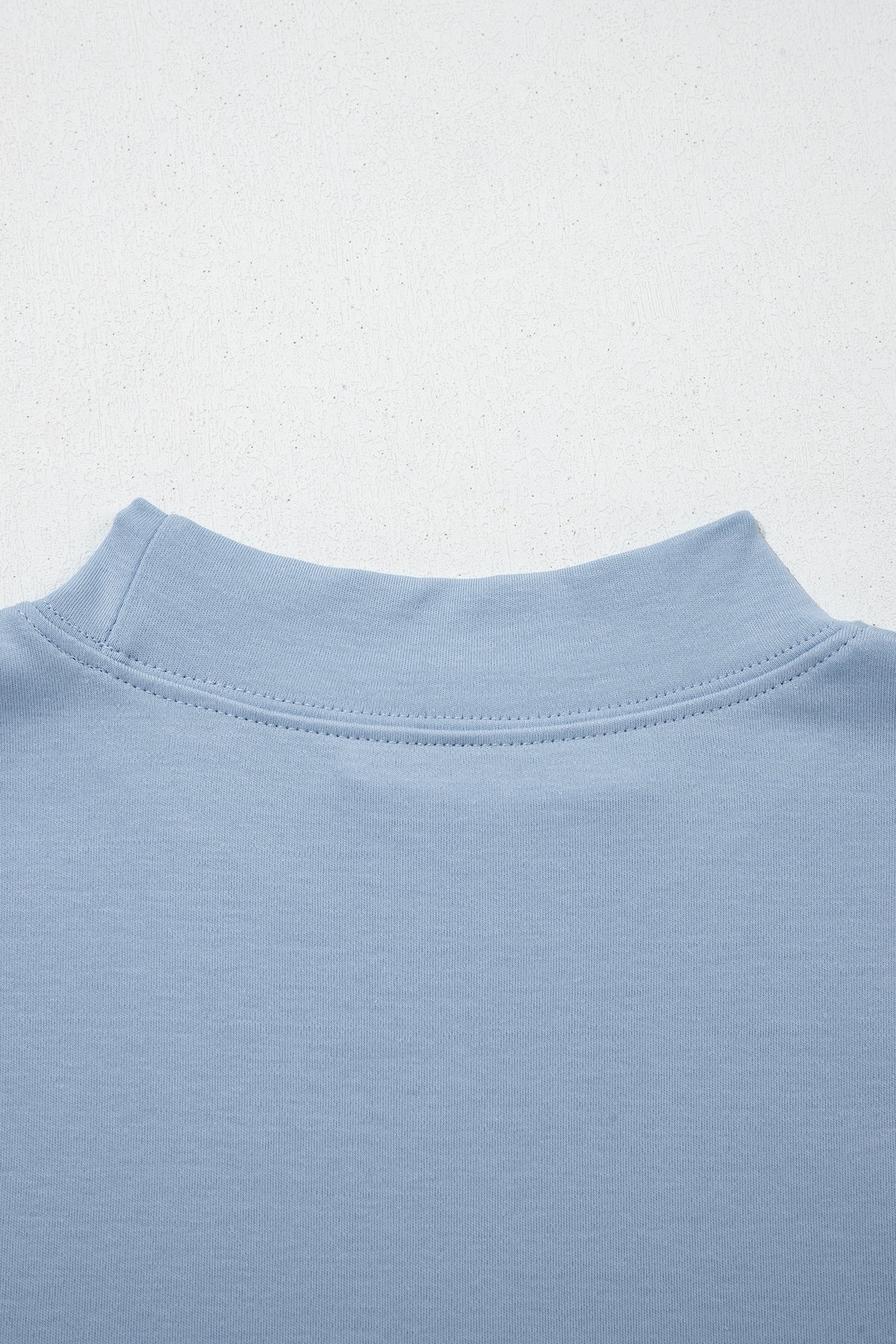 Oversized Solid Color High Neck Tee