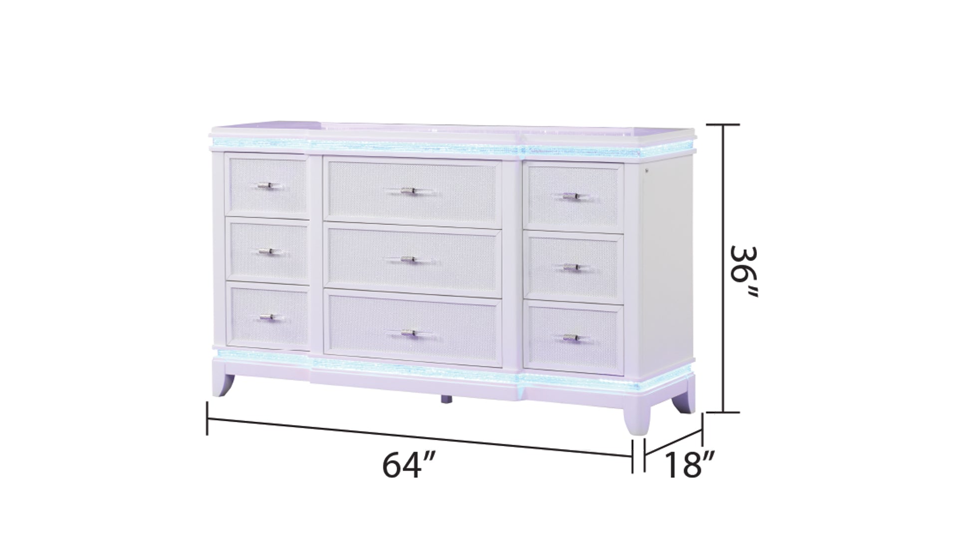 OPIUM King 4 Pc Bedroom set in Milky White(CA INVENTORY)