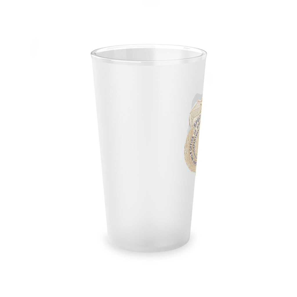 OSI Badge Frosted Pint Glass, 16oz