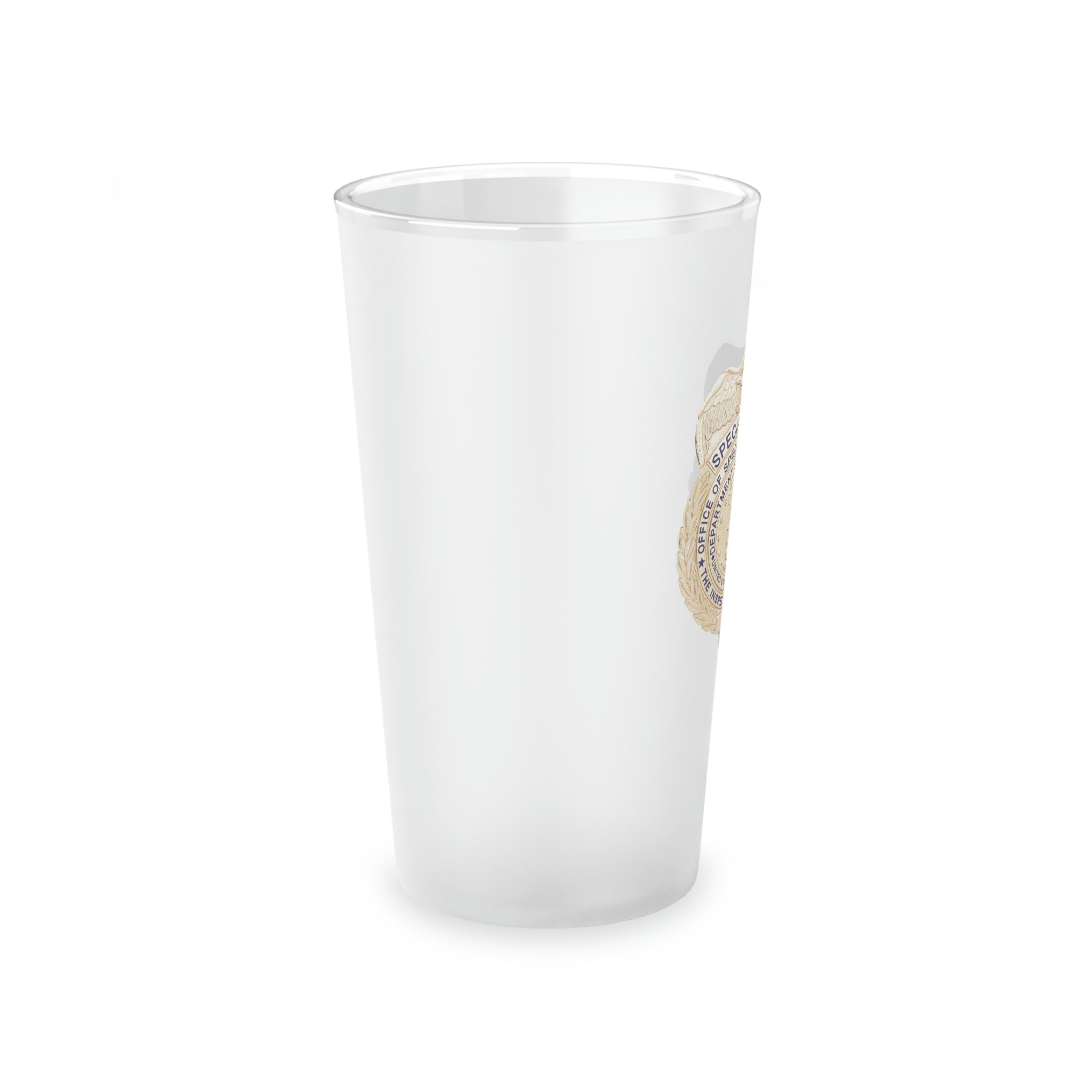 OSI Badge Frosted Pint Glass, 16oz