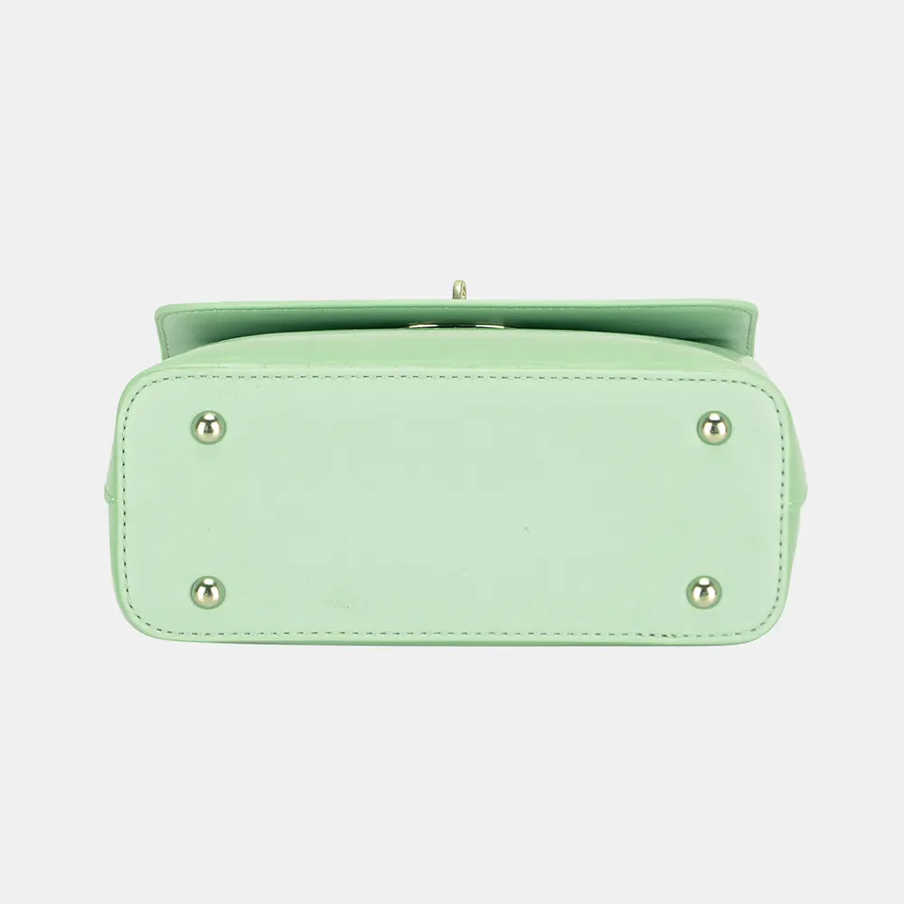 David Jones Textured PU Leather Handbag For Everyday Use