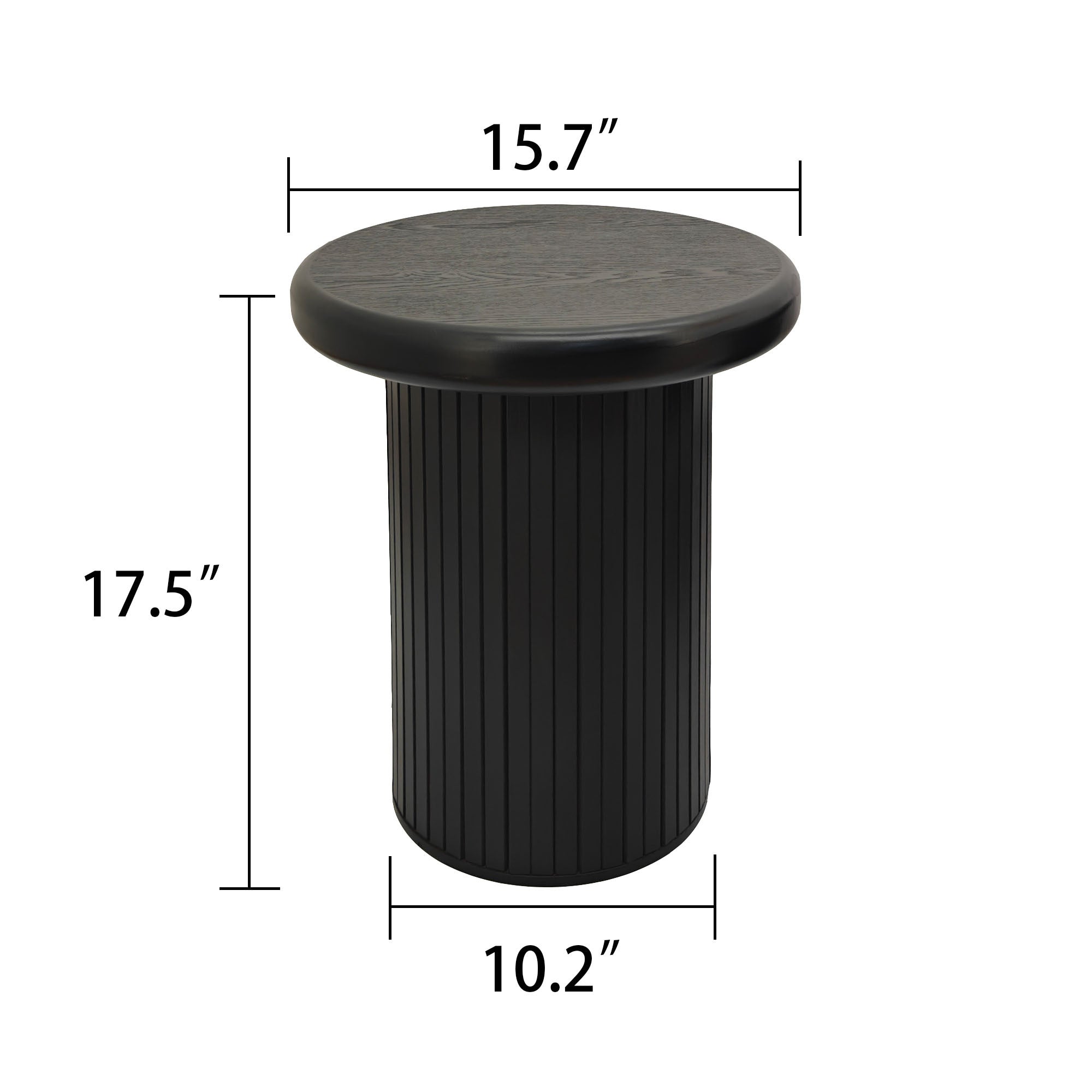 Modern Round Coffee Table Set – Dual Table Combination with Unique Fluted Table Leg Design, Stylish Living Room Furniture