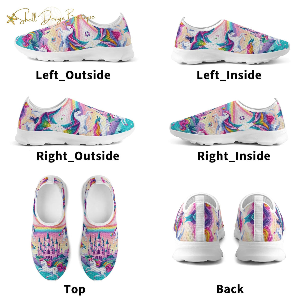 Flying Unicorns Lightweight Adult Yoga Shoes Home Shoes | Shipped in US