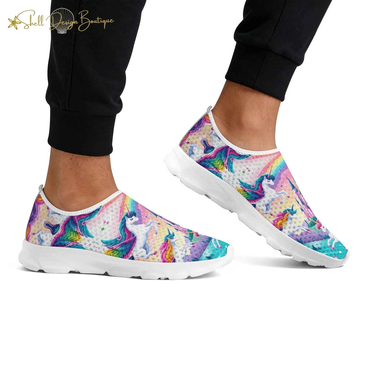 Flying Unicorns Lightweight Adult Yoga Shoes Home Shoes | Shipped in US