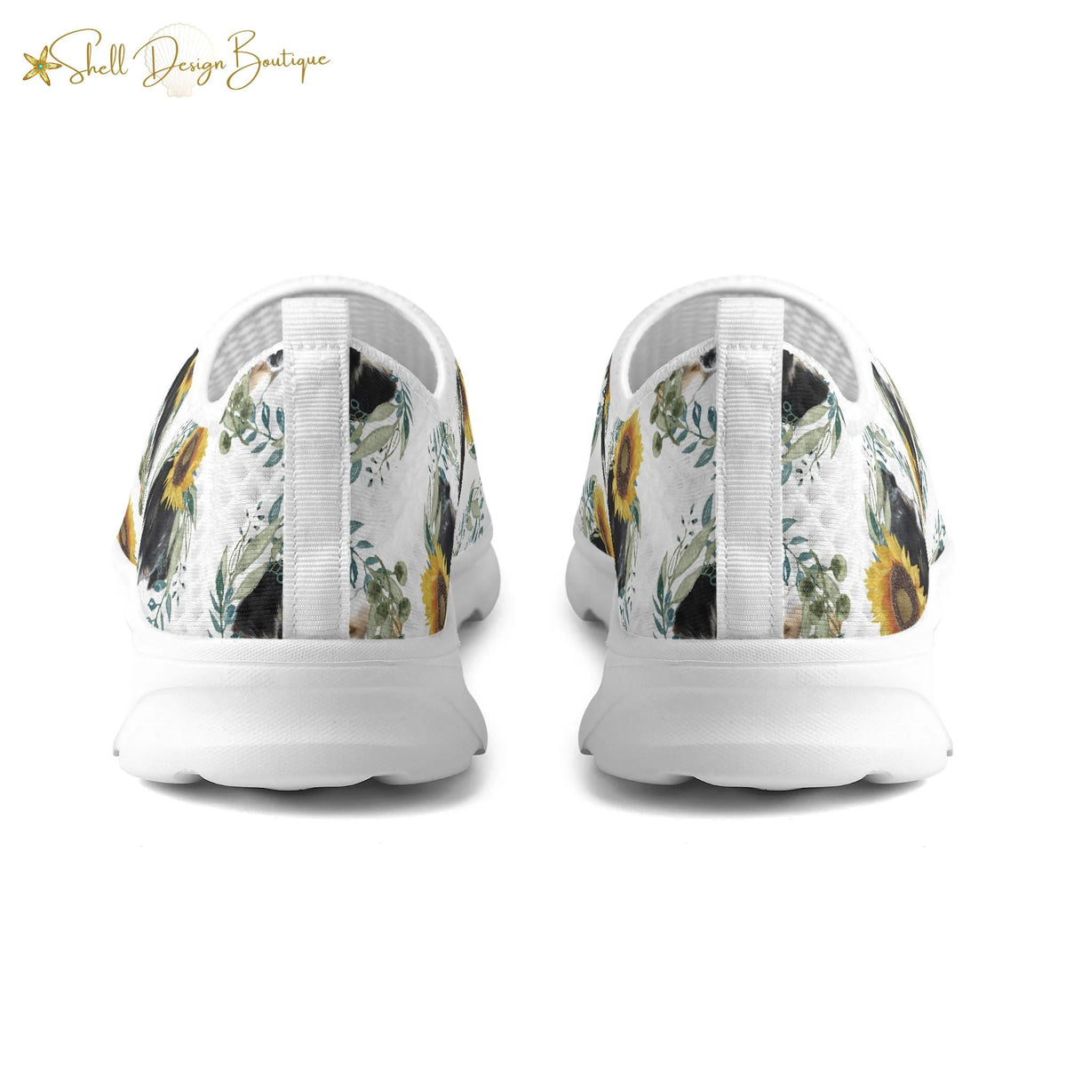 Cute Black Puppy Lightweight Adult Yoga Shoes for Women and Men