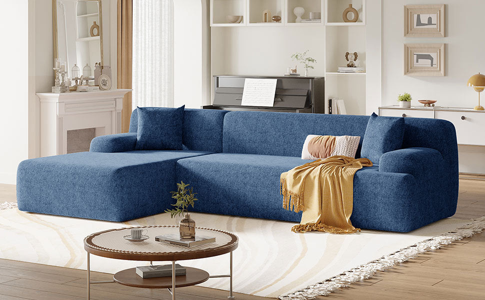 U_Style Modern Large L-Shape Modular Sectional Sofa for Living Room, Bedroom, Salon, 2 Piece Free Combination, Simplified Style(old sku:WY000356AAC)