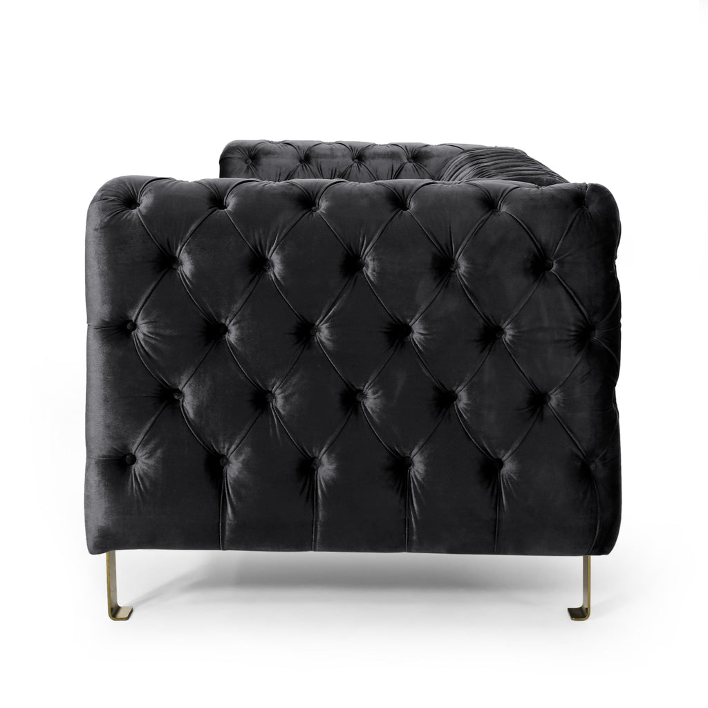 Mirod Comfy 3-seat Sofa with Tufted Back and Arm, Modern for Living Room