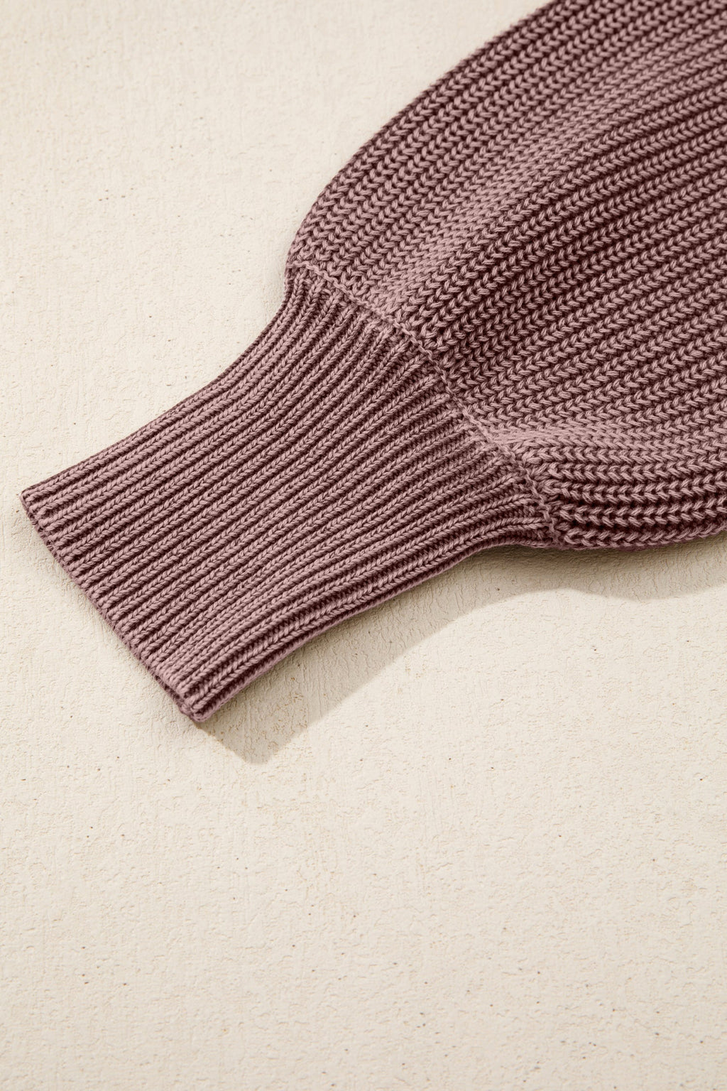 Mineral Wash Knit Button Polo Collar Sweater