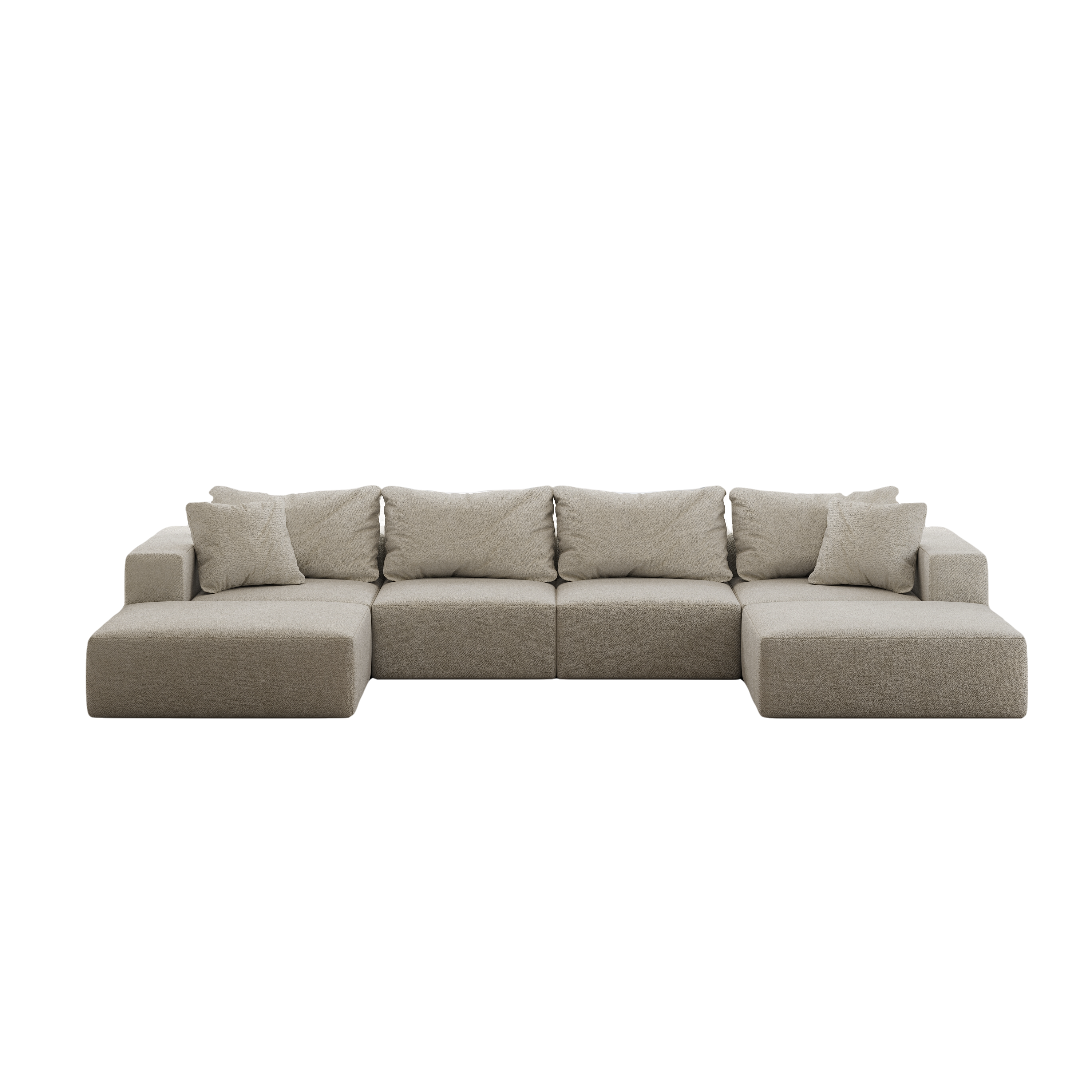 Oversized sponge cloud sofa,Modern Upholstered Sectional Sofa Couch Set,Modular 162' L Shaped Sectional Living Room Sofa Set With 6 Pillows,Free Combination Sofa Couch for Living Room,Bedroom