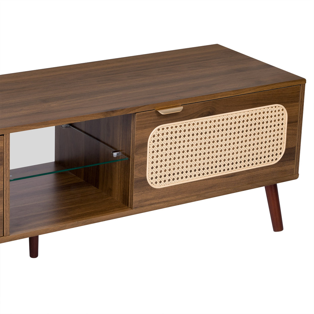 78' TV Stand for 75/80/85 inch TV, Console with Ample Storage for Living Room, Bedroom, Entertainment Center with Open Shelf