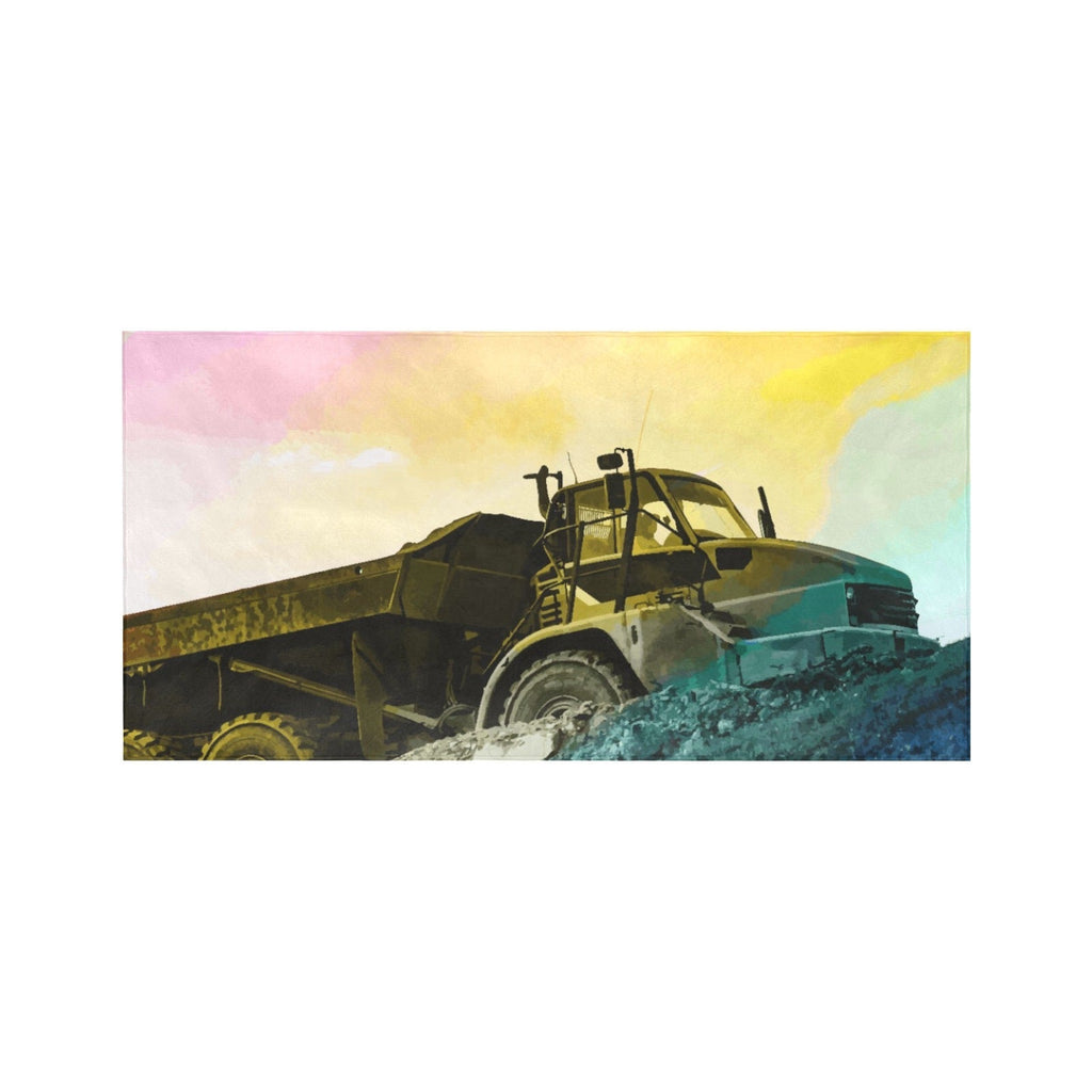 Dump Truck Beach Towel - 30"x 60" (Made in USA)
