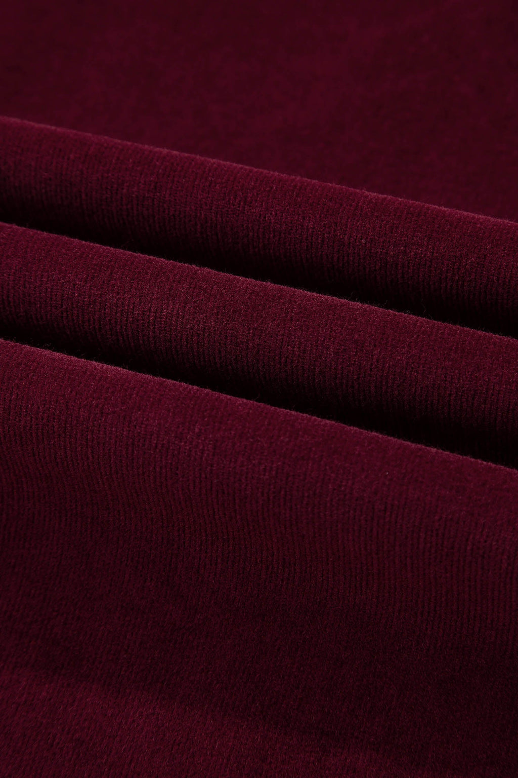 Solid Corduroy High Waist Wide Leg Pants