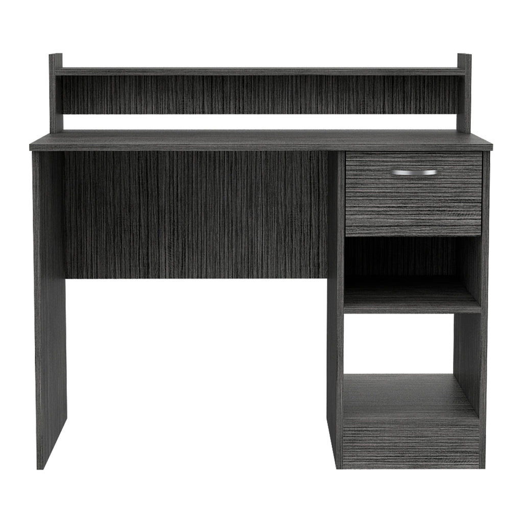 Charlotte Computer Desk with 2 Storage Shelves and Drawer