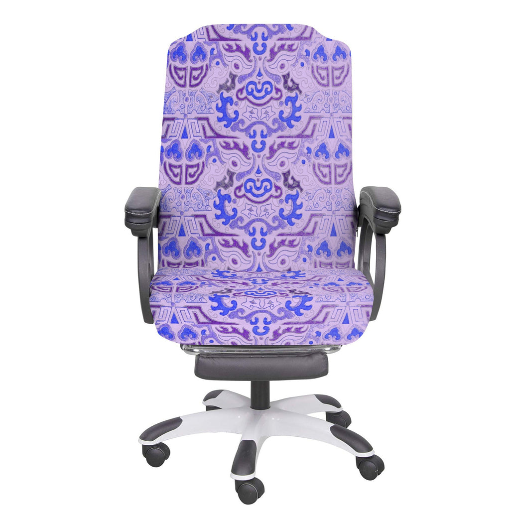 Purple Tribal Pattern Office Chair Cover (Made in the USA)