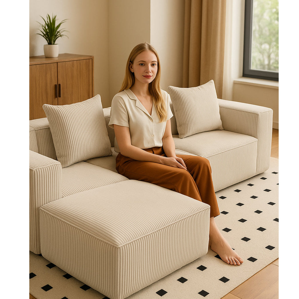 Multi person modular compression sofa that can be freely combined-33005-4