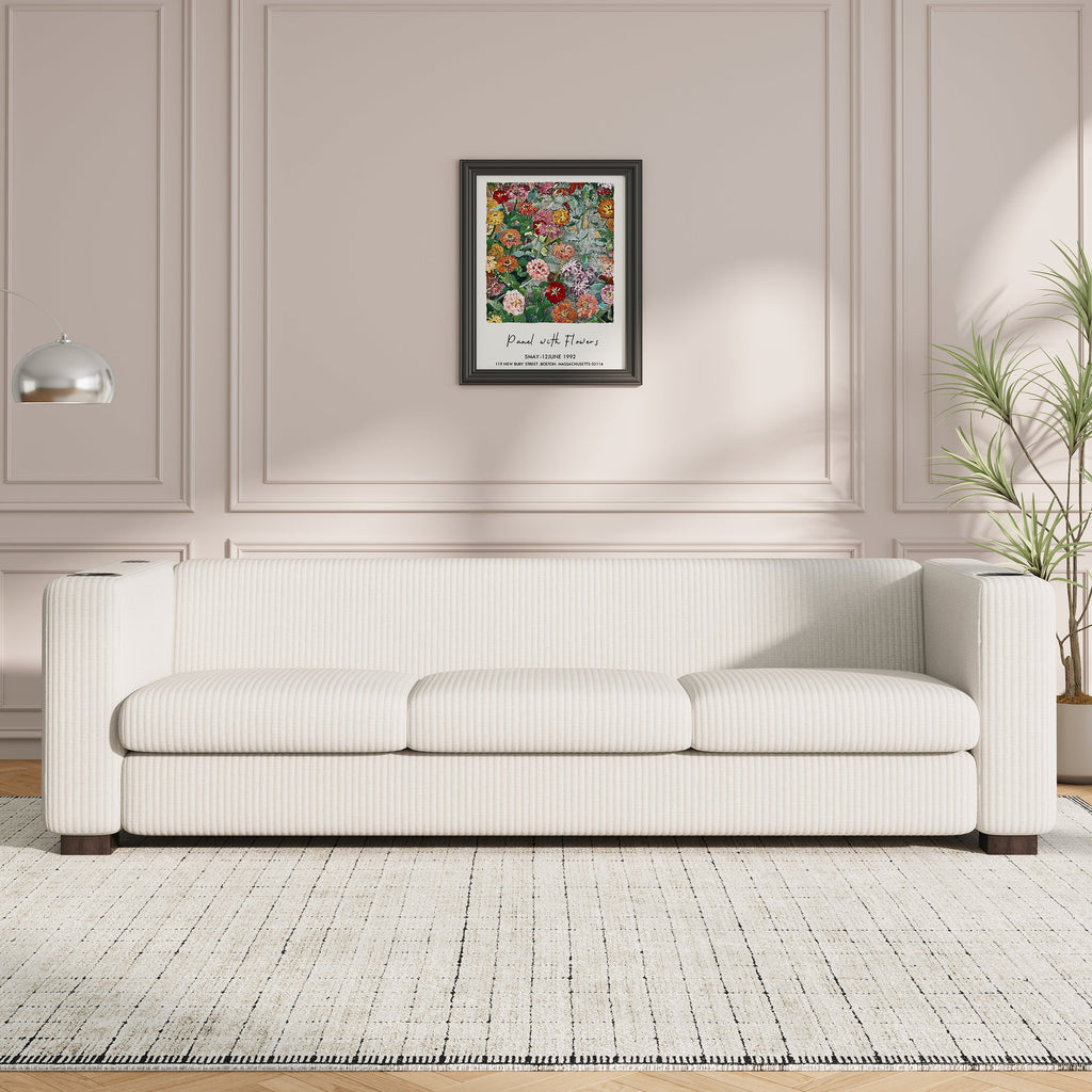 BEIGE  3 SEATER SOFA,BEIGE COLOR