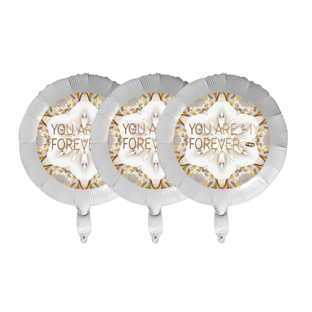 You Are My Forever 18-inch Custom Aluminum Foil Balloons - Pack of 3 (Made in USA)