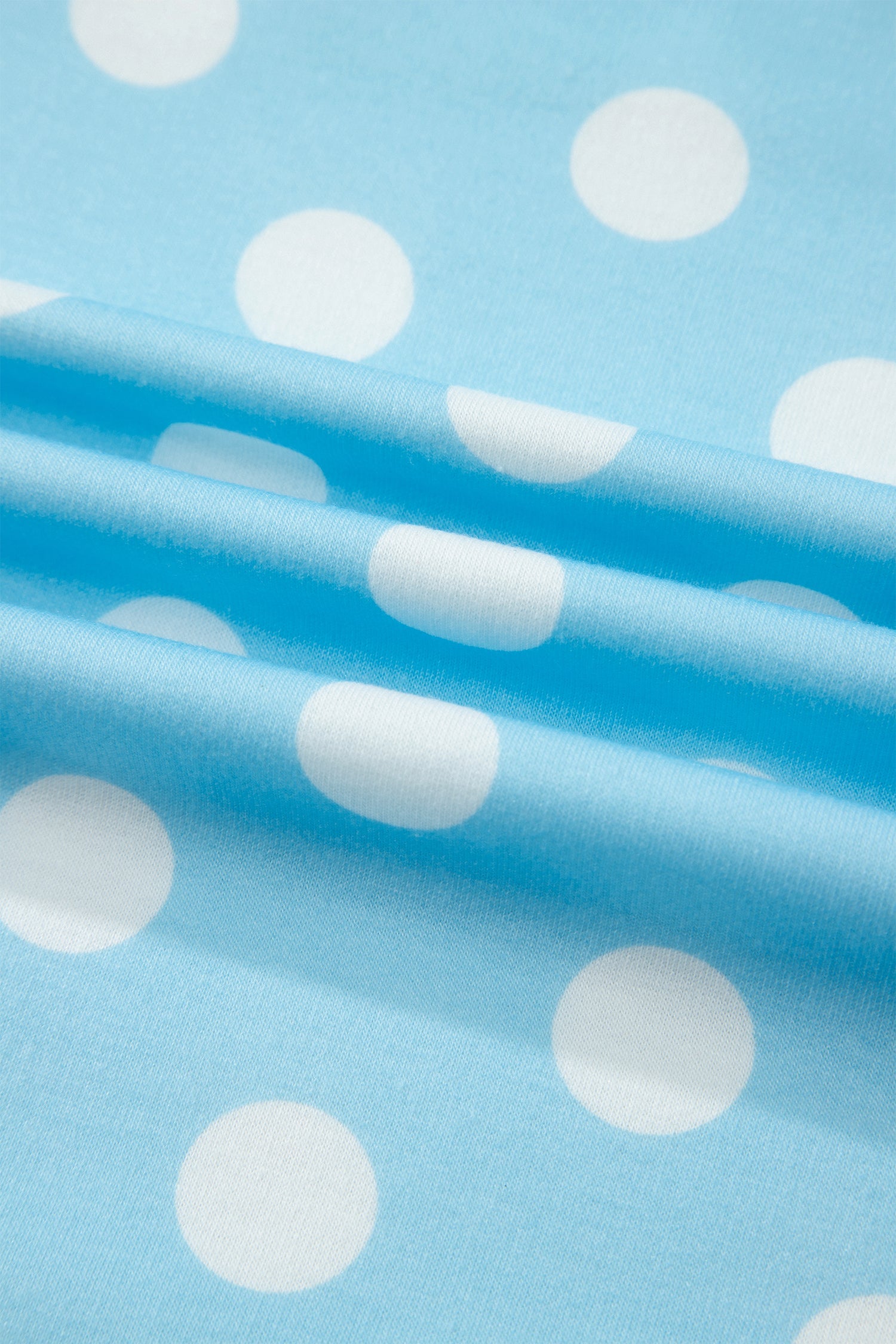 Polka Dot Short Sleeve Top & Drawning Pants Set
