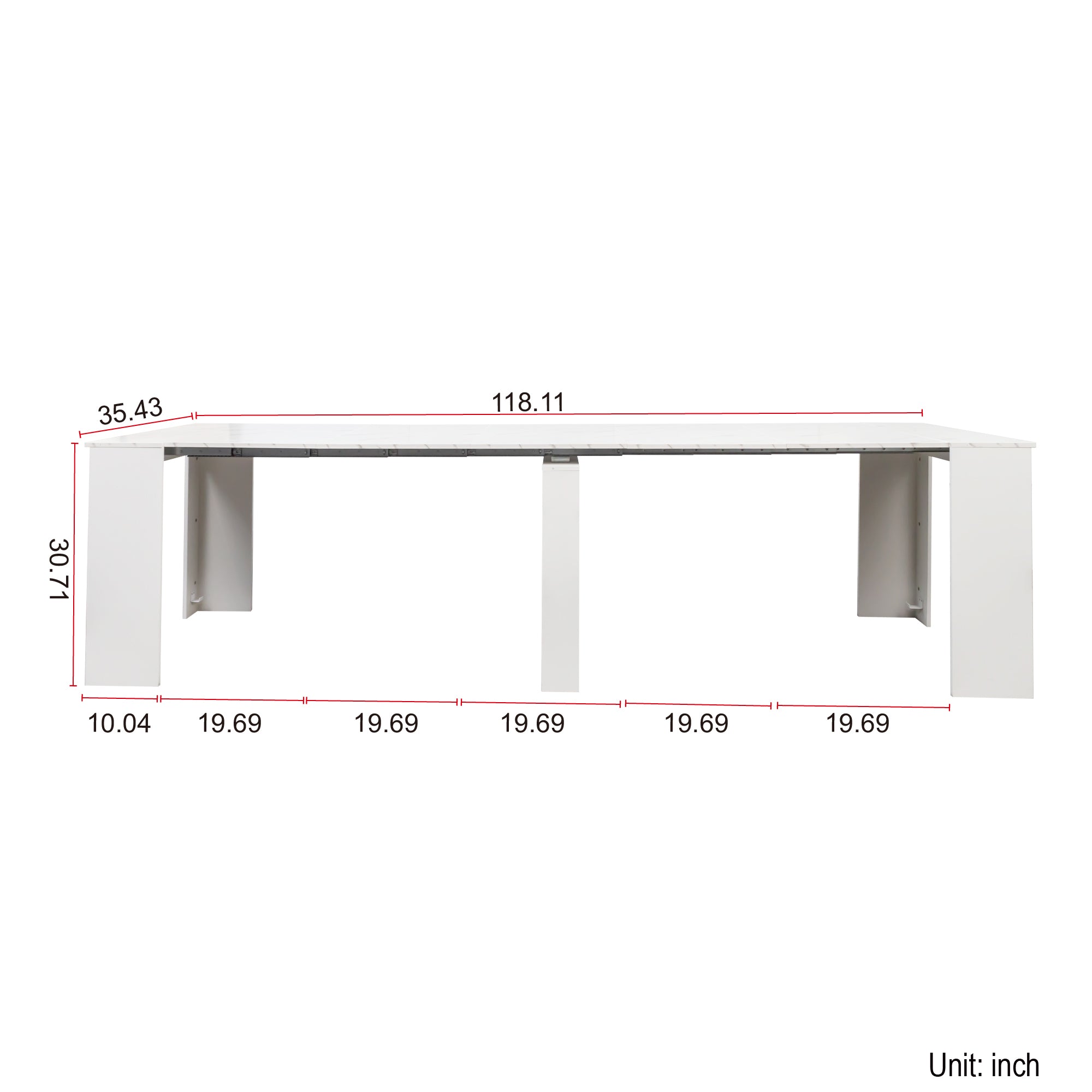 Multifunctional extendable console table