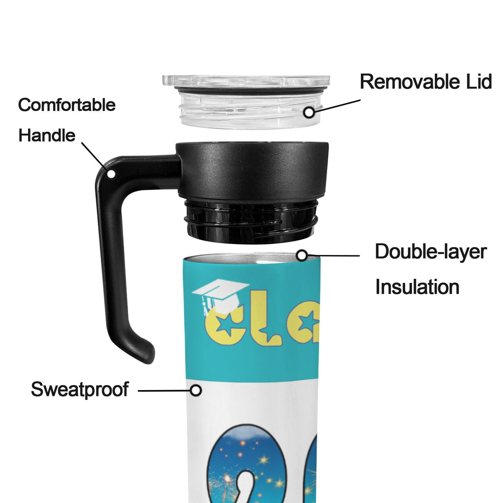Class of 2027 Insulated 20oz Water Bottle with Screw On Handle