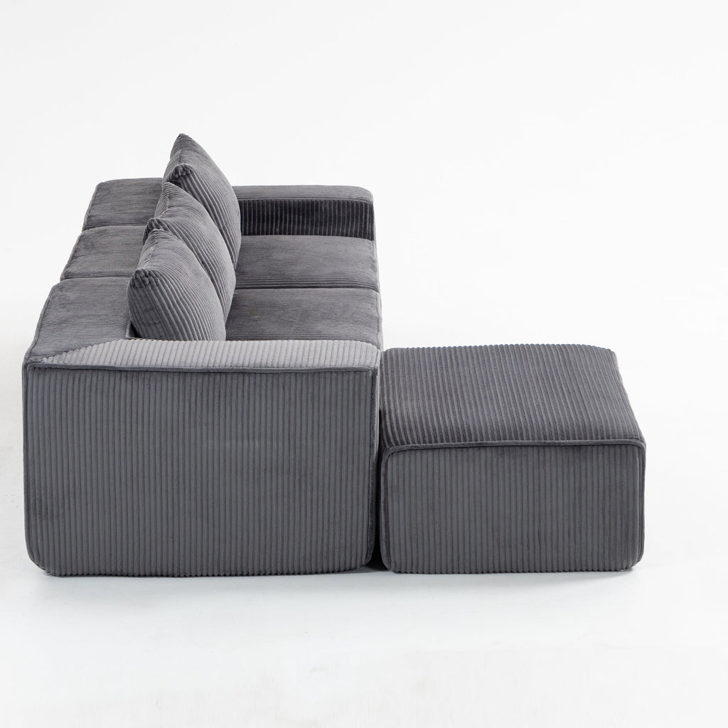 Multi person modular compression sofa that can be freely combined-33005-4