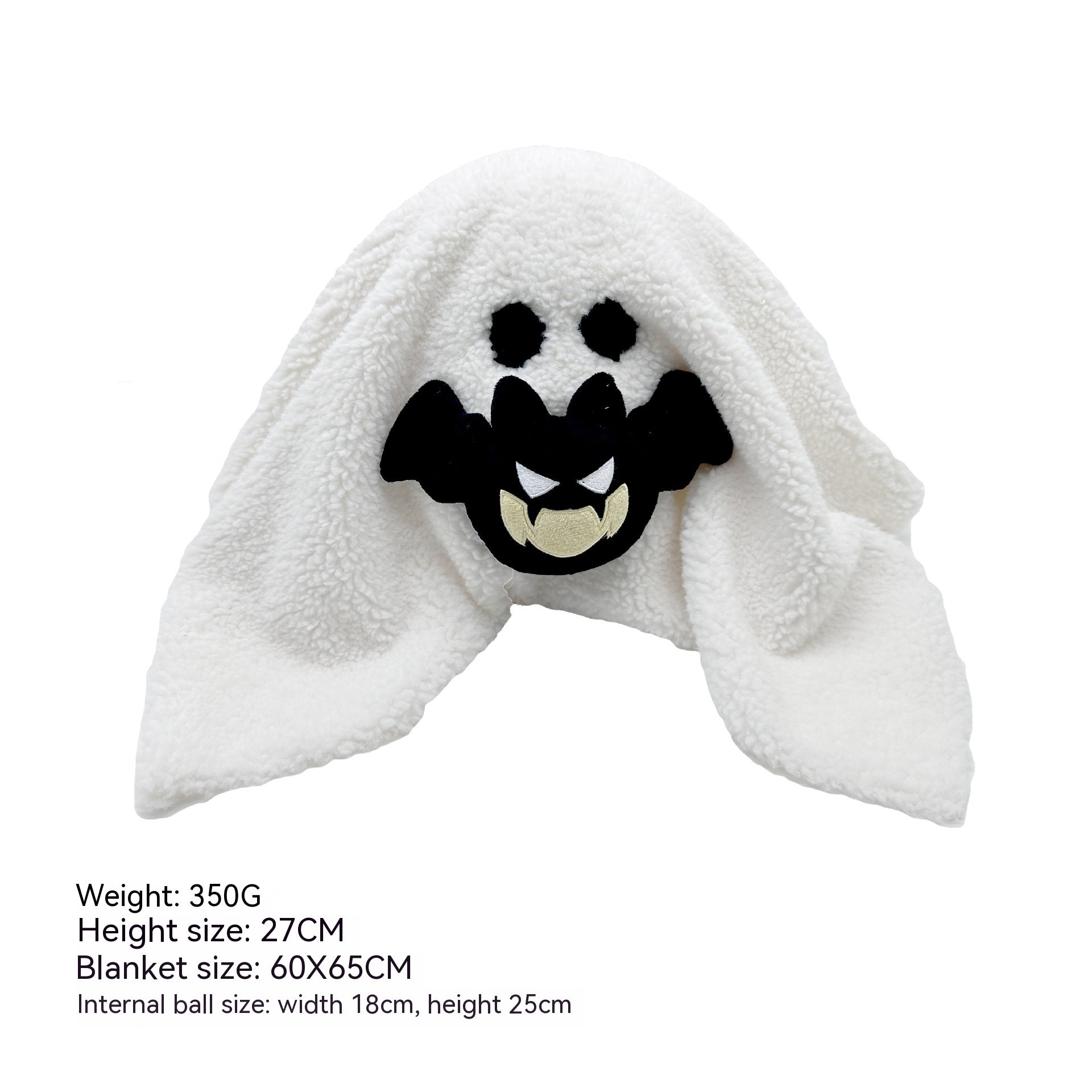 Halloween Ghost Plush Toy – Soft Decorative Doll with Pumpkin, Devil, or Cat