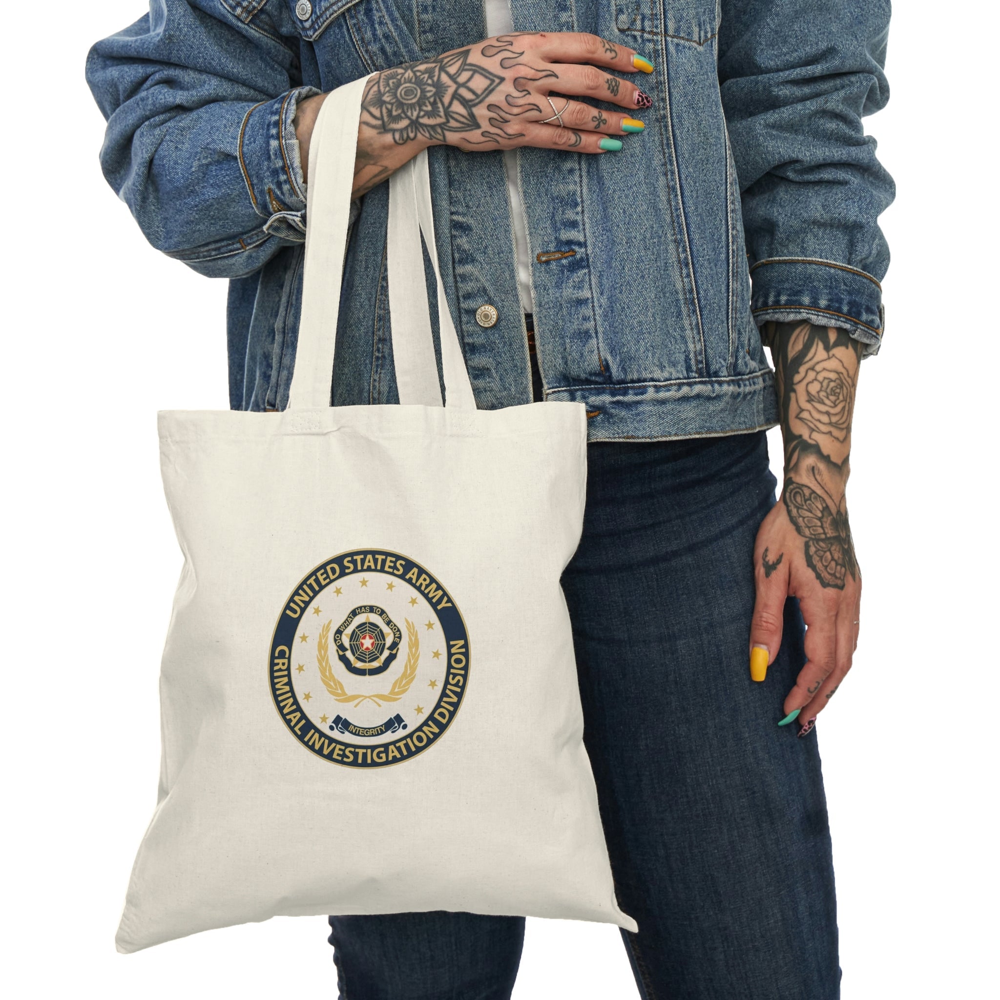 Army CID Badge and Seal Natural Tote Bag