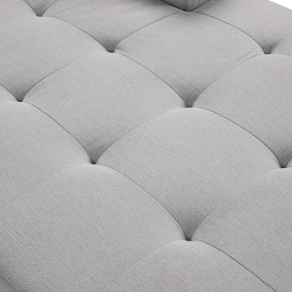 U_Style Sectional Sleeper Sofa with Pull-out Bed and Lounge Chair, USB and Type-C Interfaces, Suitable for Living Room, Office, and Spacious Spaces