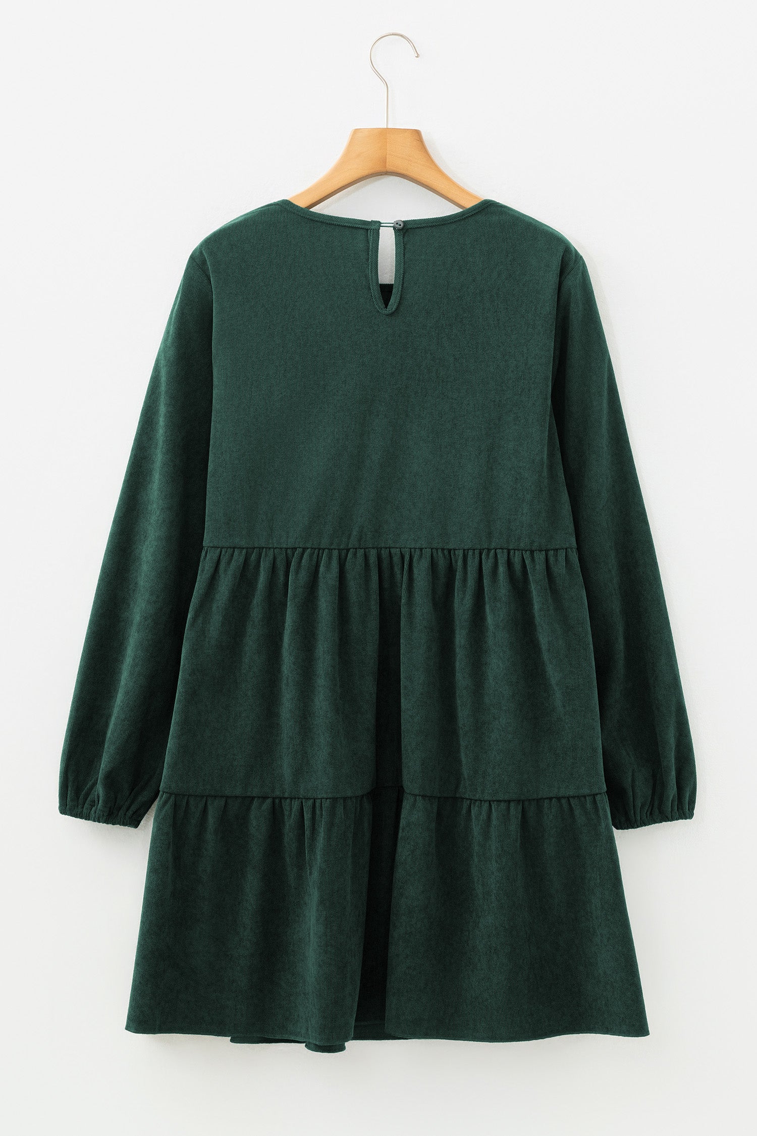 Lantern Sleeve Tiered Mini Dress