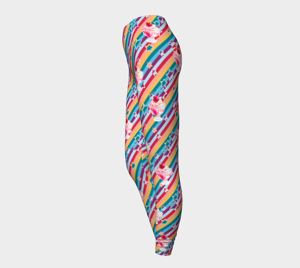 Ice Cream Sundaes with Cherry on Top Leggings