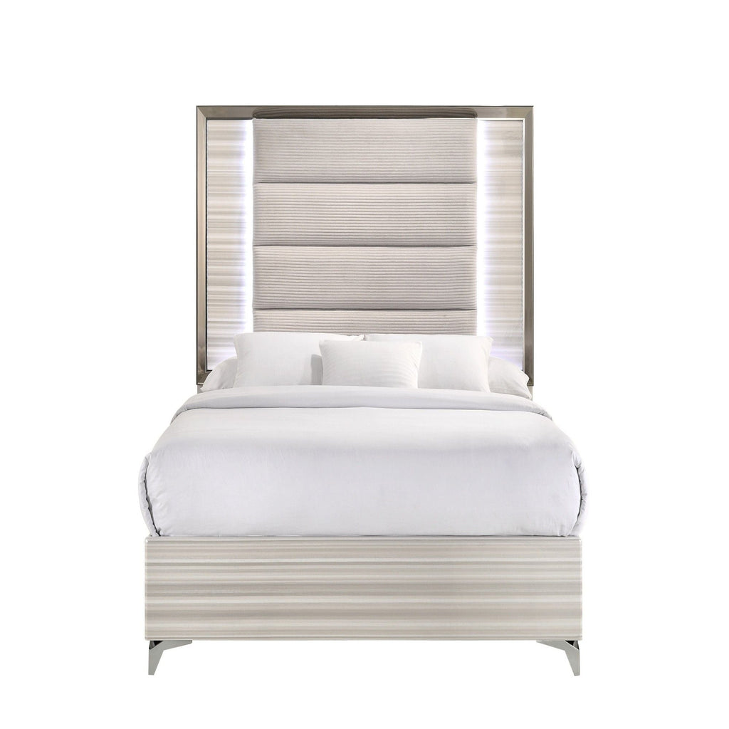 Star - 5 Pieces Bedroom Set Modern Design With LED