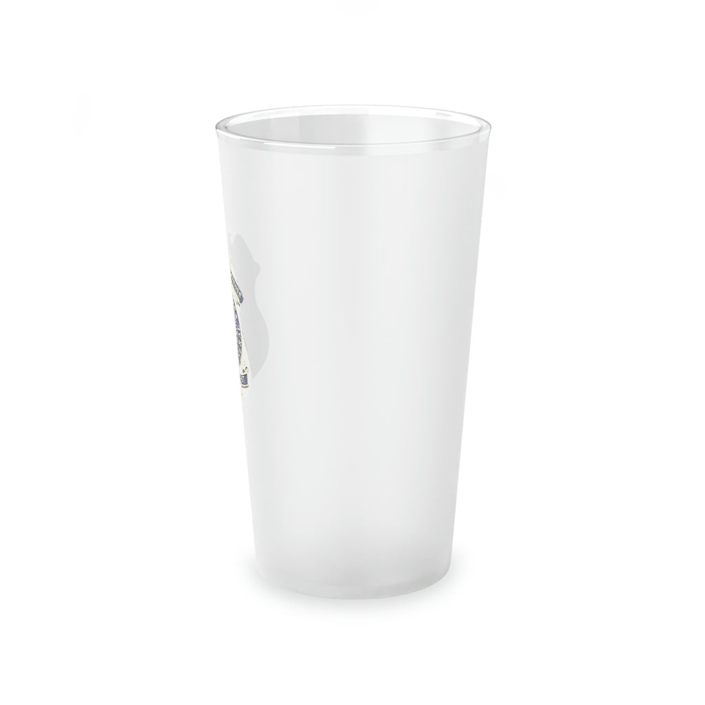 DCIS Badge Frosted Pint Glass, 16oz