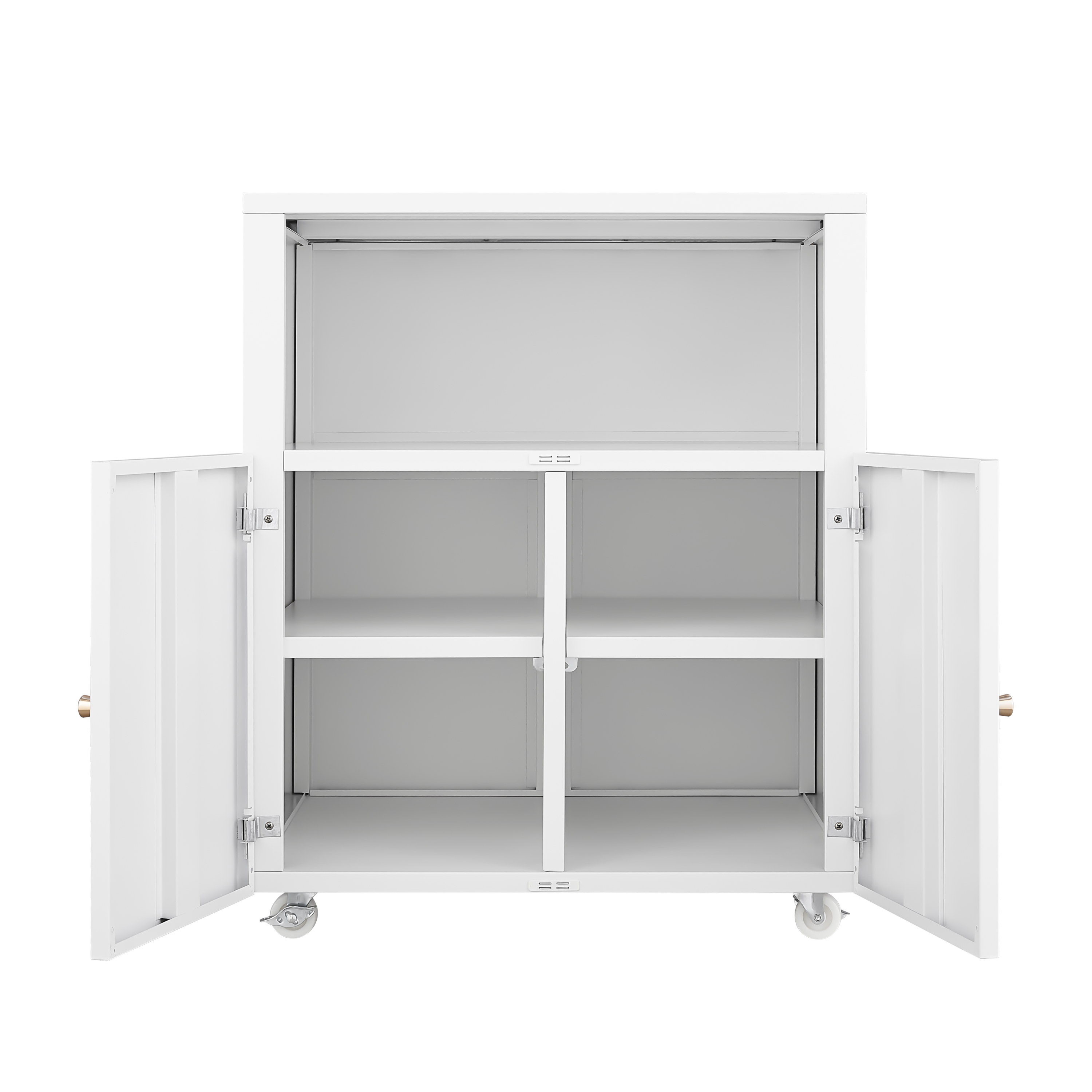 Home Office Printer Stand with Wheels, Printer Tables with File door  Mobile Lateral Filing Cabinet with Open Storage Shelf for Letter/Legal/A4 Size Files,