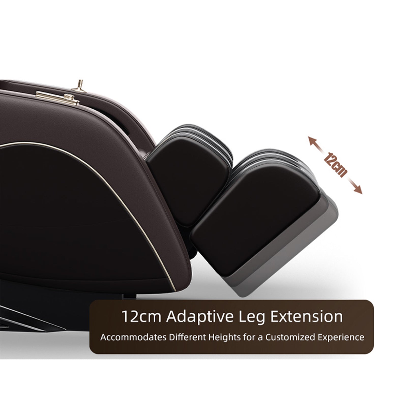 'Luxury Meets Technology! Zero Gravity Massage Chair with SL-Track, Shiatsu, Heated Back & Calves, Foot Rollers, Built-in Speakers & Smart LCD Control – Elevate Your Home or Office Comfort!'
