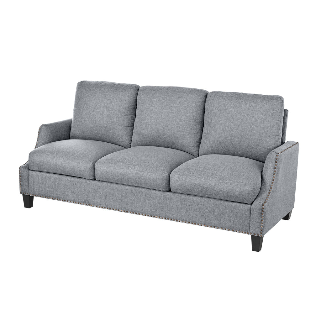 3 Piece Living Room Sofa Sets, Sectional Couch and Loveseat and Armchair Set, Modern 3 Seater Sofa + 2 Seater Couch+ Accent Chair Furniture Set for Apartment