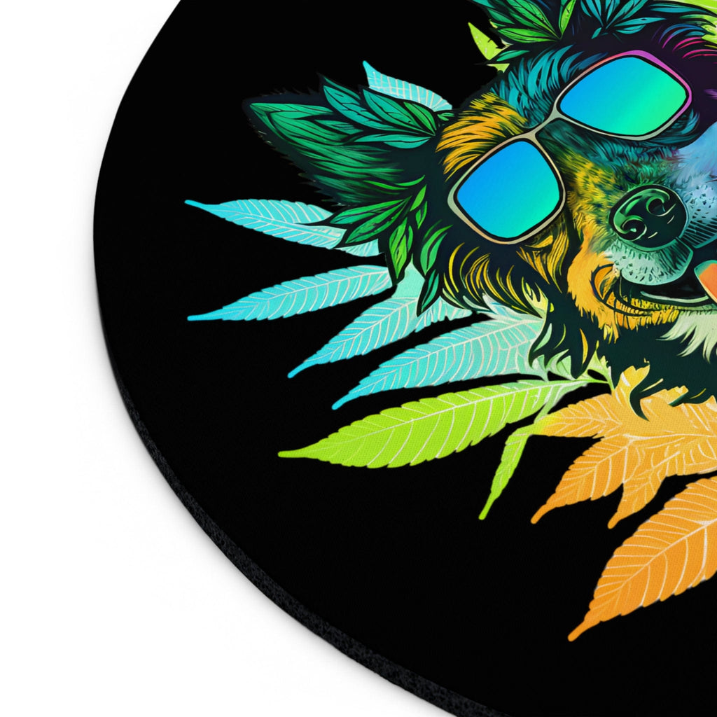 Cannabis Border Collie Mouse Pad