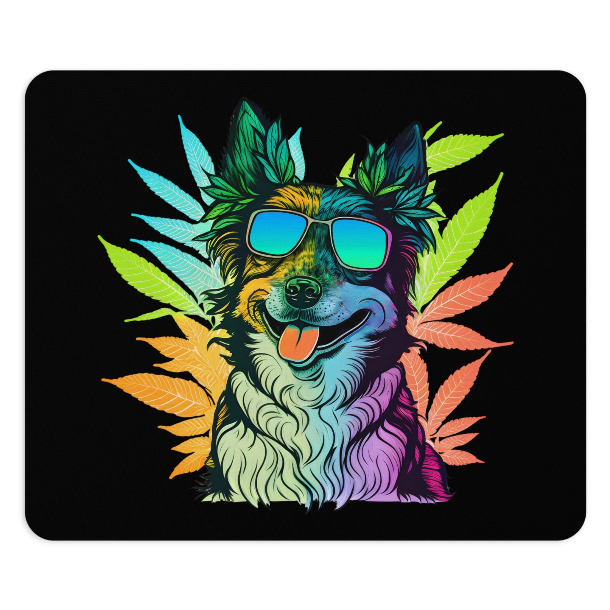 Cannabis Border Collie Mouse Pad