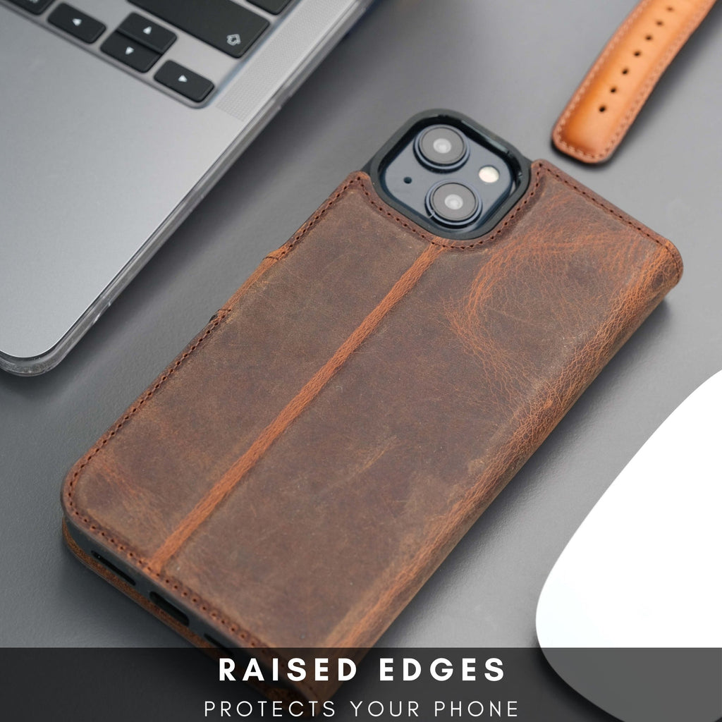 Casper iPhone 16 Wallet Case Leather MagSafe