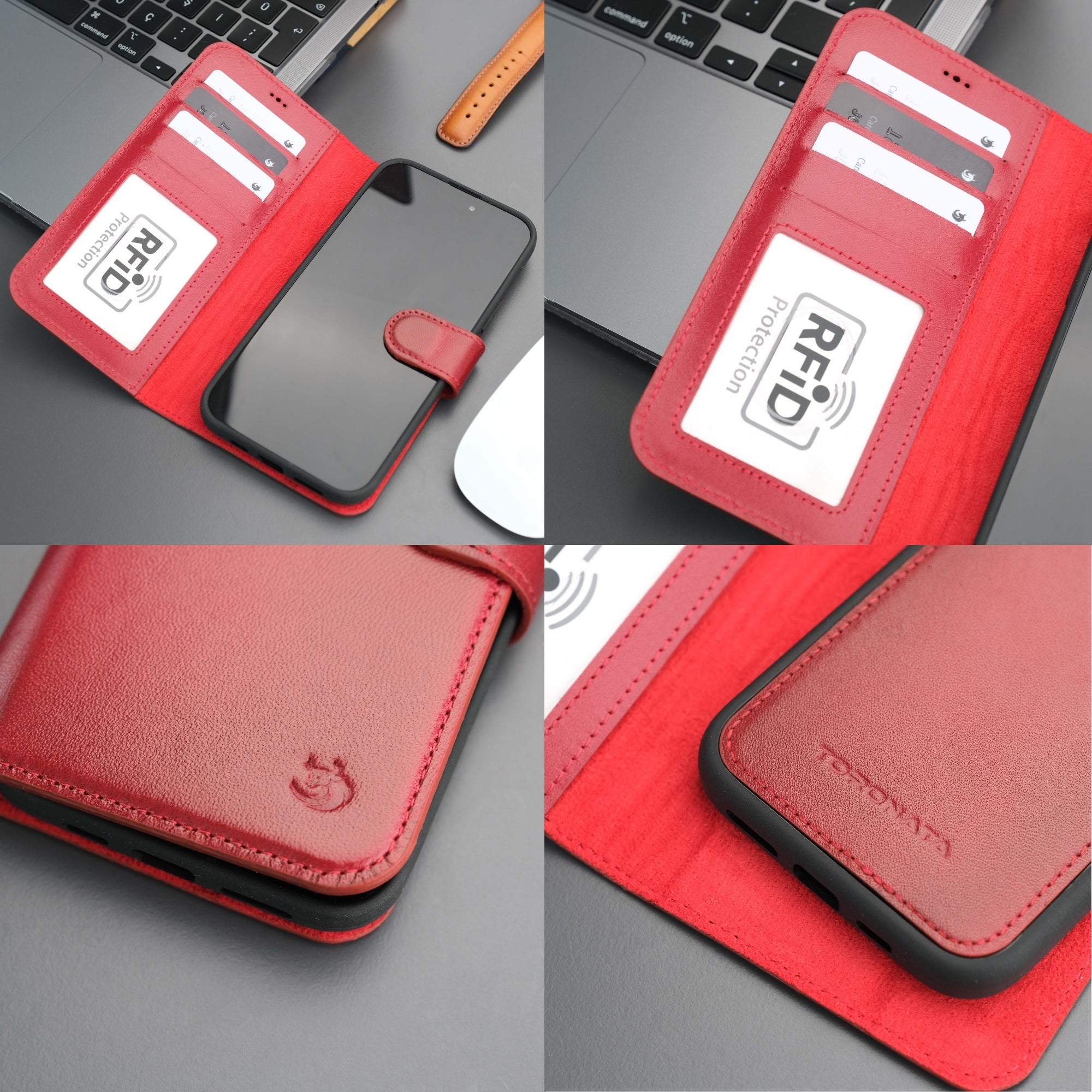 Casper iPhone 16 Wallet Case Leather MagSafe