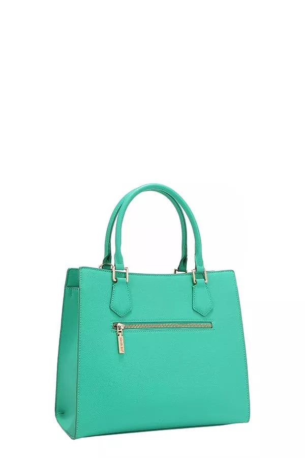 Nicole Lee USA Structured Tote Bag Monogram Print Pattern