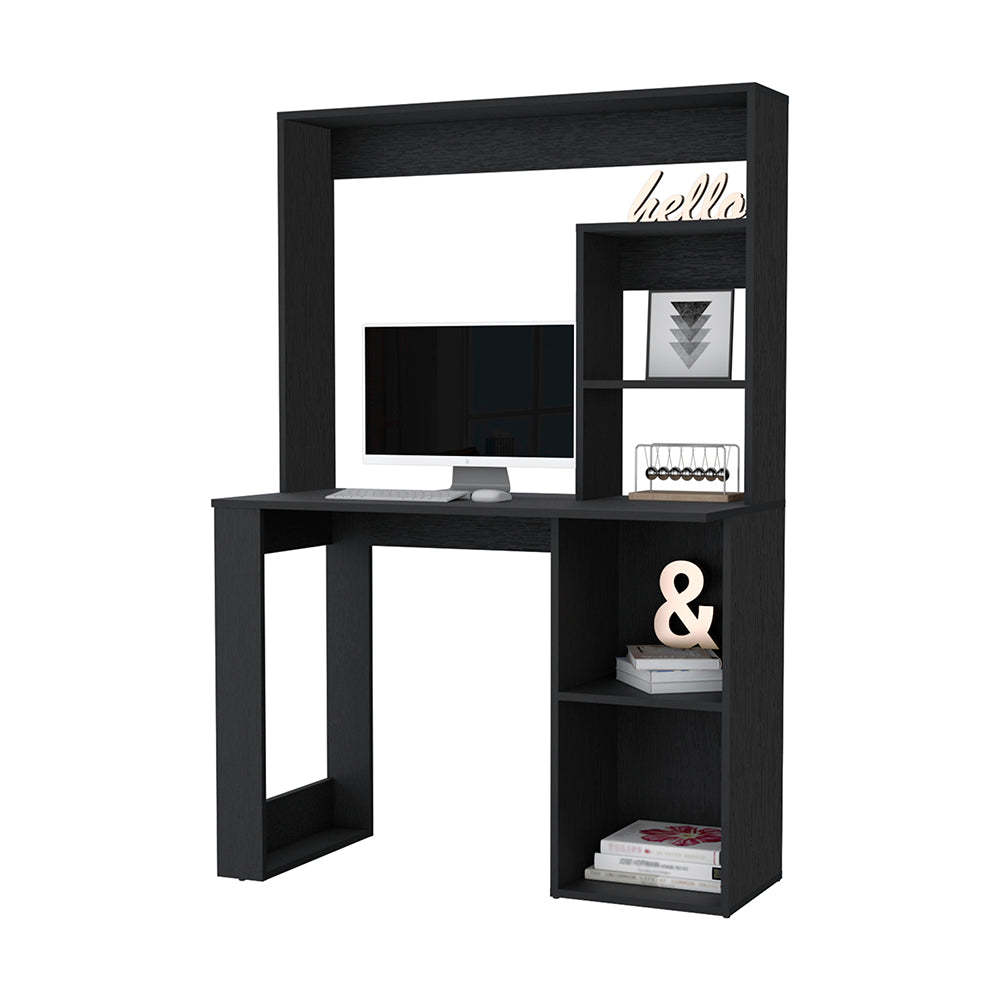 Carroll Computer Desk with Hutch and Storage Shelves