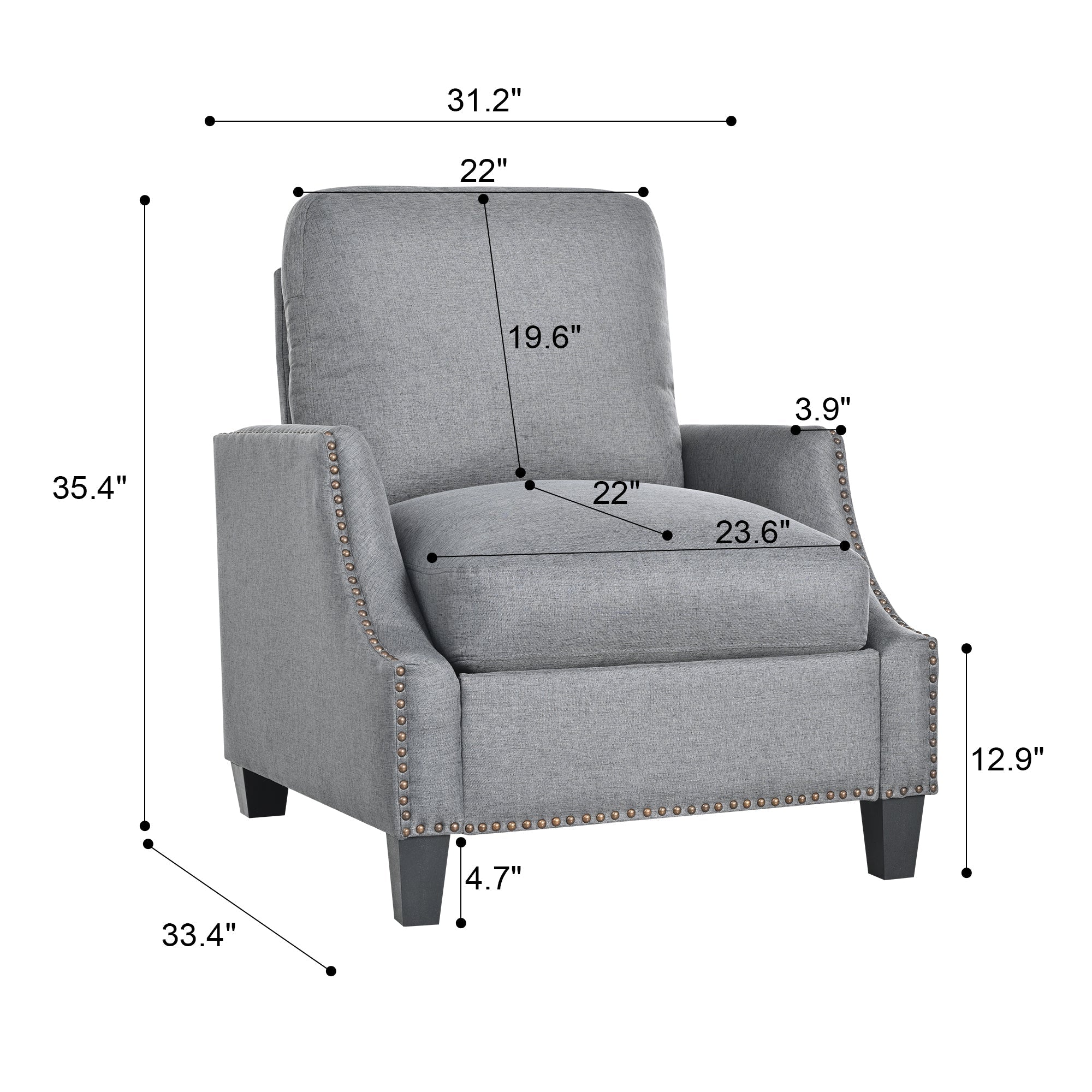 3 Piece Living Room Sofa Sets, Sectional Couch and Loveseat and Armchair Set, Modern 3 Seater Sofa + 2 Seater Couch+ Accent Chair Furniture Set for Apartment