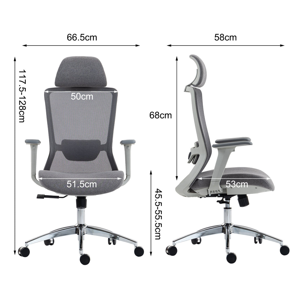 High Back Mesh Office Chair:8322H-GR