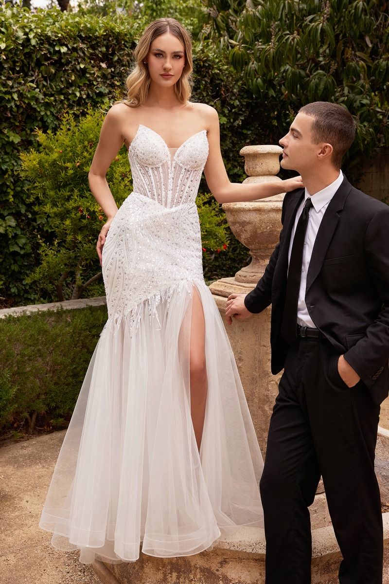 BEADED MERMAID WEDDING GOWN CDCD0215W