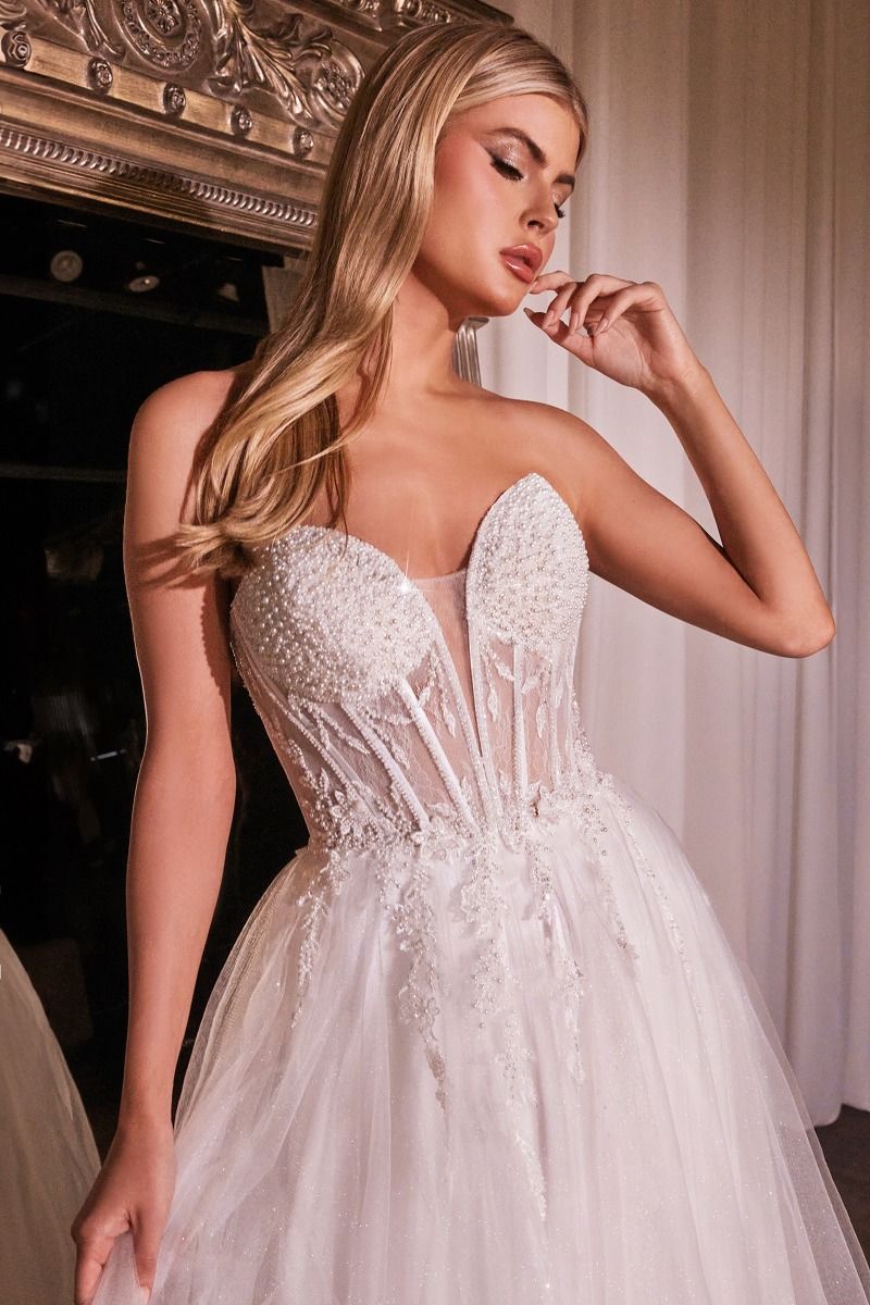 STRAPLESS BRIDAL BALL GOWN CDCD0230W