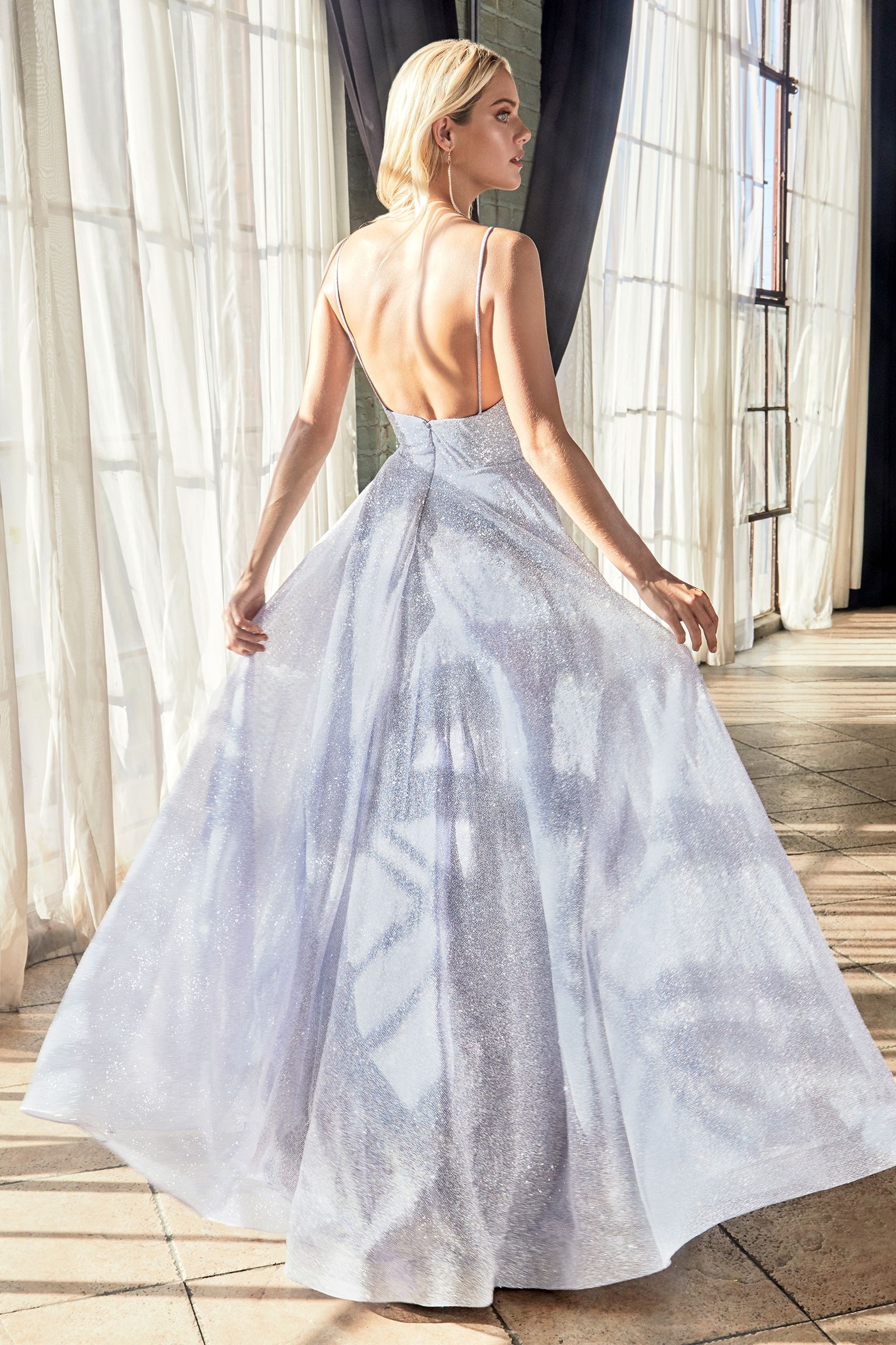 GLITTER A-LINE GOWN CDCD205