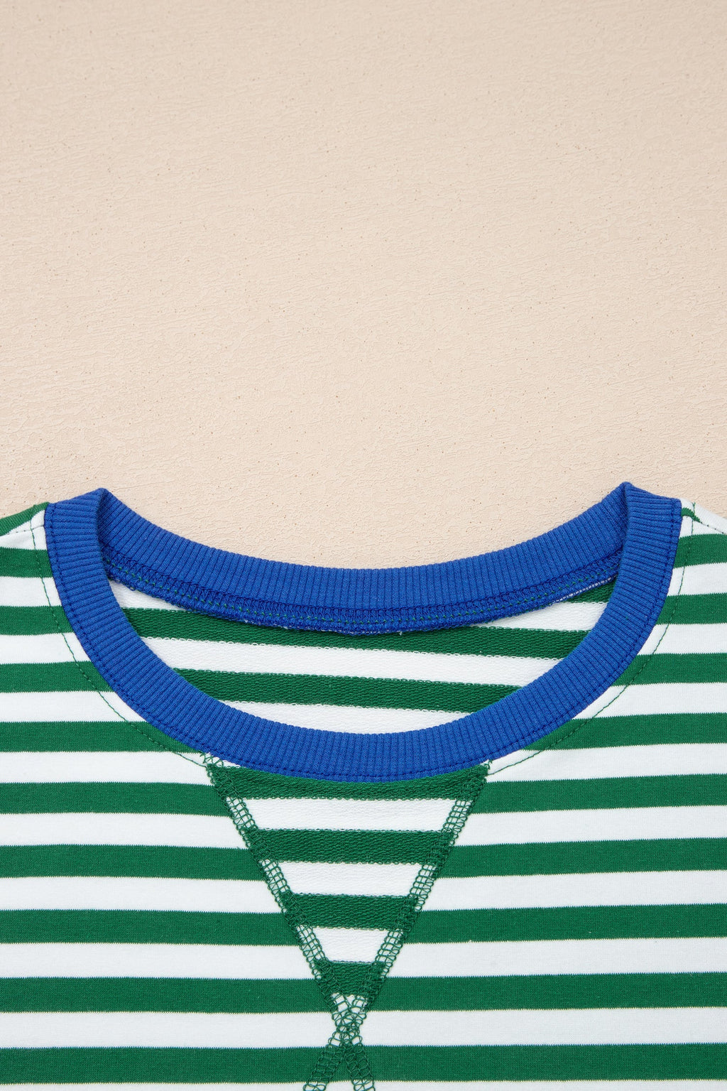 Stripe Terry Knit Top & Shorts Set